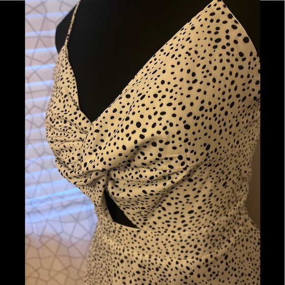 SHEIN Dresses & Skirts - SHEIN Floerns Women's Twist Front Knot Back Bow Polka Dot Cami Dress